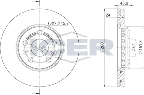 Bremsscheibe Scheibenbremse 2x für 4154200001 4154200701 7701209839 MERCEDES CITAN W415 2012-2021 Bremsscheibe Scheibenbremse 2x für 4154200001 4154200701 7701209839 MERCEDES CITAN W415 2012-2021 von ICER