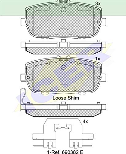 Icer 182229 Bremsbeläge von ICER