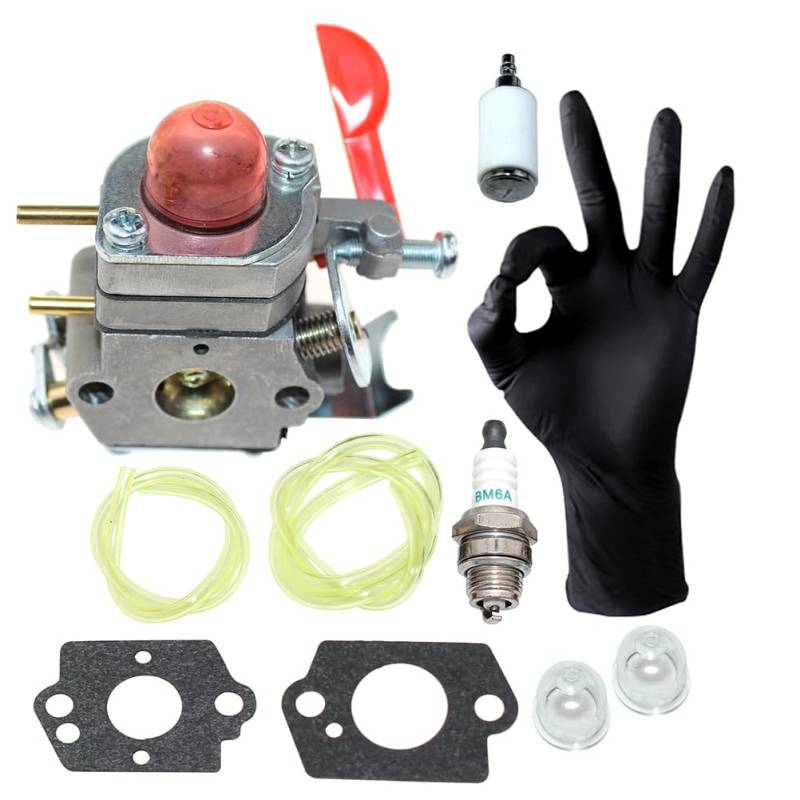 C1U-W19 Vergaser für McCulloch MC025 MC125 MT250CLS Poulan Pro PP25 PP25E PP25CFA PP25SFA PP26E PP025 PP125 PP125E PP325 PP258TP PP258TPC PR25BC PR2225 5PS SM700 5 SM706, P4500, P4500F, 530071811 von ICOOYO