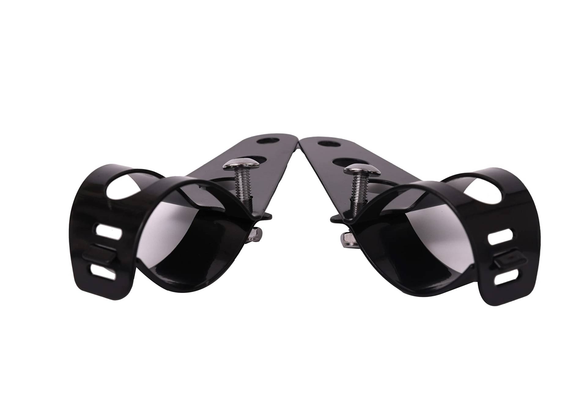 ICTRONIX Paar Universal Motorrad Scheinwerferhalter Halterungen Lampenhalter Für 33mm-39mm Gabel Ohren Halterung Schwarz von ICTRONIX