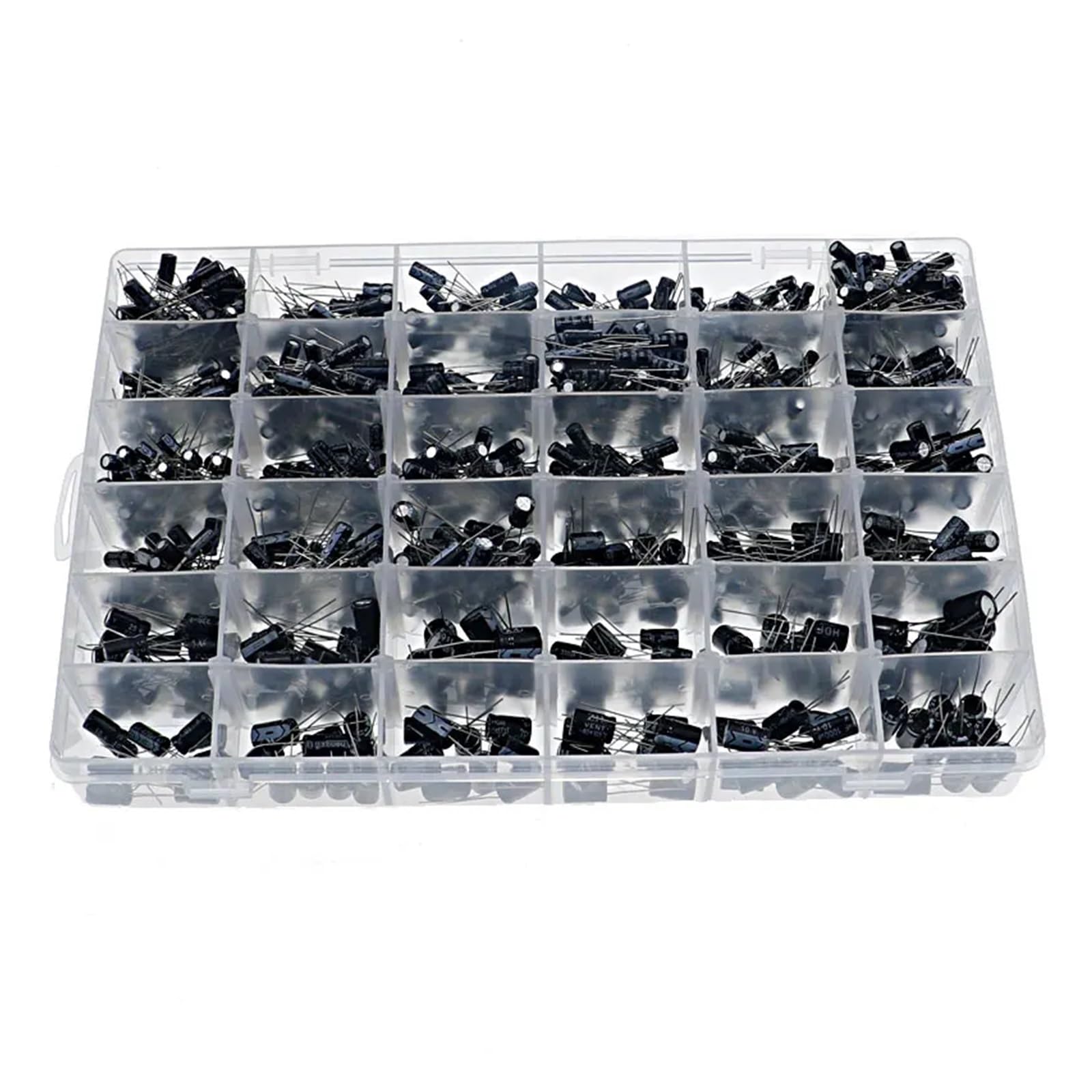 1000pcs 36Values 0.1uF -1000uF 16V 25V 35V 50V Capacitors 4.7UF 10UF 22UF 33UF 47UF Electrolytic Capacitor Assortment Box Kit ICXLPMC 1000pcs 36Values 0.1uF -1000uF 16V 25V 35V 50V Capacitors 4.7UF 10UF 22UF 33UF 47UF Electrolytic Capacitor Assortment Box Kit ICXLPMC von ICXLPMC
