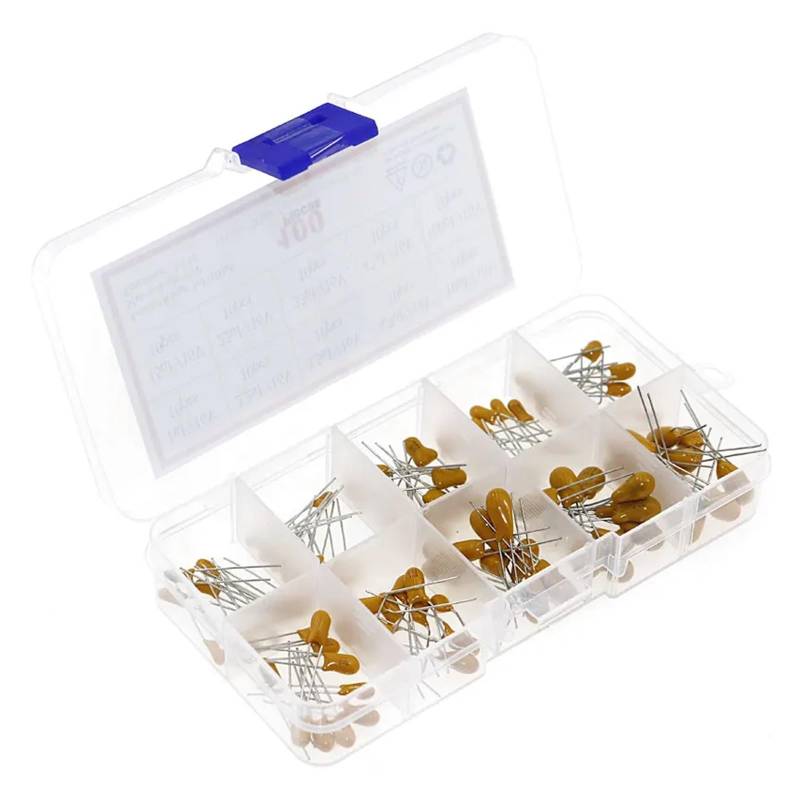 100pcs/box 10values x 10pcs 16V 1uF~100uF Tantalum Capacitor Assortment Kit ICXLPMC von ICXLPMC