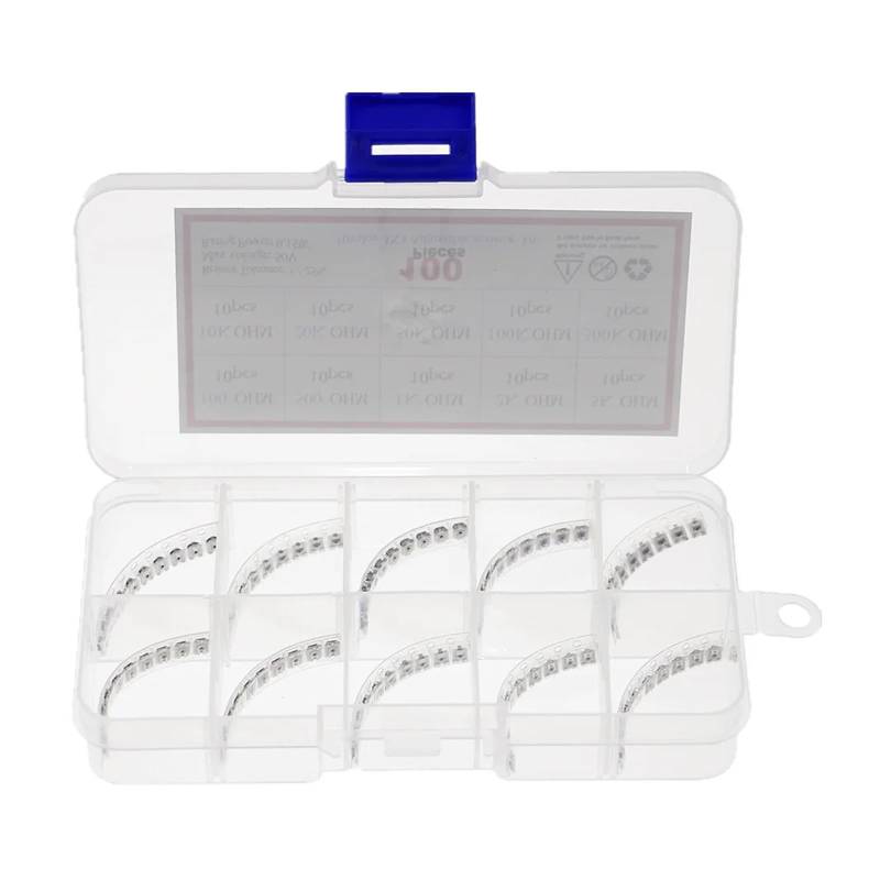 100pcs 3 * 3 Trimpot Trimmer Potentiometer Kit Box Mixed Variable Resistor Kit 100R-500k 3X3 SMD Potentiometer Resistance set ICXLPMC von ICXLPMC