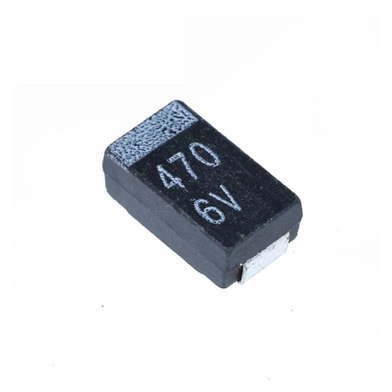 10PCS Black thin section 470UF 6.3V D type 7343 patch tantalum capacitor over the tape ICXLPMC von ICXLPMC