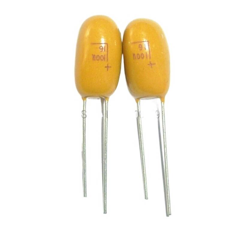 10pcs Tantalum capacitor 100uF 16V 16V100uF DIP Radial ICXLPMC von ICXLPMC