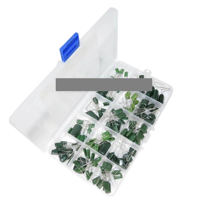 150PCS 15 Values Polyester Film Capacitor Assortment Box Kit 0.33NF 2A331J 470NF 2A474J 2A102J 2A393J 2A474J 2A821J each 10PCS ICXLPMC von ICXLPMC