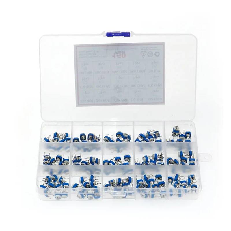 150pcs 15 Values 10 Each Trimming Potentiometer RM-065 Adjustment 100ohm-1M RM065 Variable Resistors Assorted Kit ICXLPMC von ICXLPMC