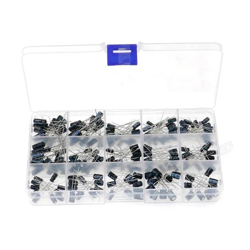200pcs 15value 0.1-220uF Aluminium Electrolytic Capacitors Assortment Storage Box Kit 10V 16V 25V 50V ICXLPMC von ICXLPMC