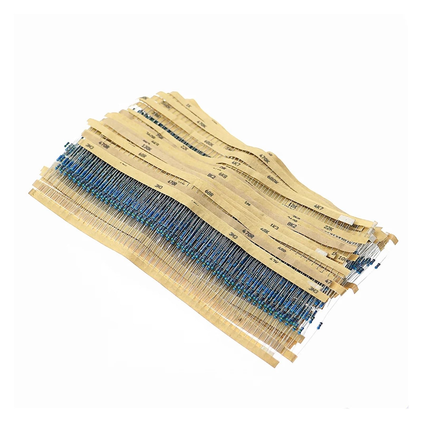 2500Pcs 1% 1/4W 0.25W Metal Film Resistor 50 Values Assortment Kit set 1Ω~10MΩ Range sample package ICXLPMC 2500Pcs 1% 1/4W 0.25W Metal Film Resistor 50 Values Assortment Kit set 1Ω~10MΩ Range sample package ICXLPMC von ICXLPMC