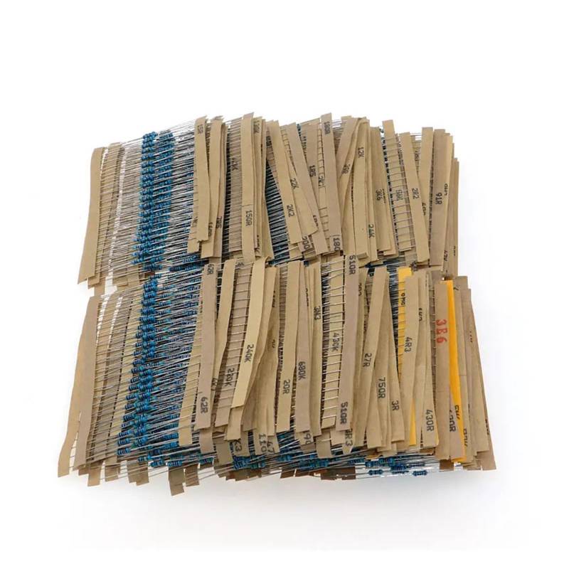 3120pcs 1% 1/4W Metal Film Resistor Kit 156 Value 1R-10M Ohm Component Pack ICXLPMC von ICXLPMC