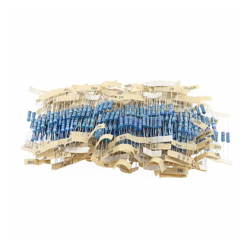 500Pcs 100Value x 5pcs 1W 1% Metal Film Resistor 10 ohm-1M ohm Assortment Kit Box Mixed resistance package ICXLPMC von ICXLPMC