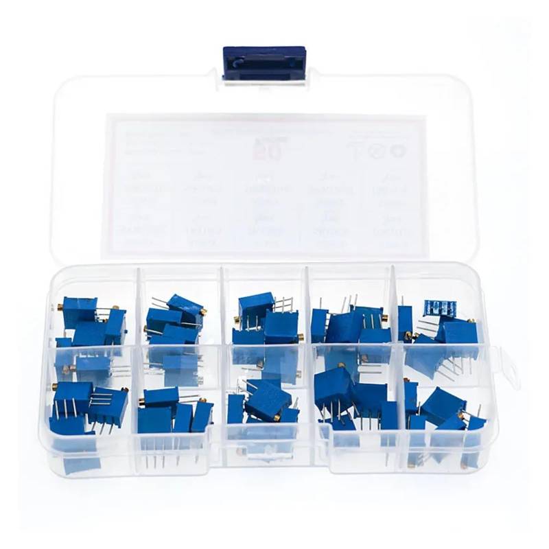 50Pcs/lot 3296W Multiturn Trimmer Resistance Potentiometer Kit 500R 1K 2K 5K 10K 20K 50 100K 200K 1M ICXLPMC von ICXLPMC