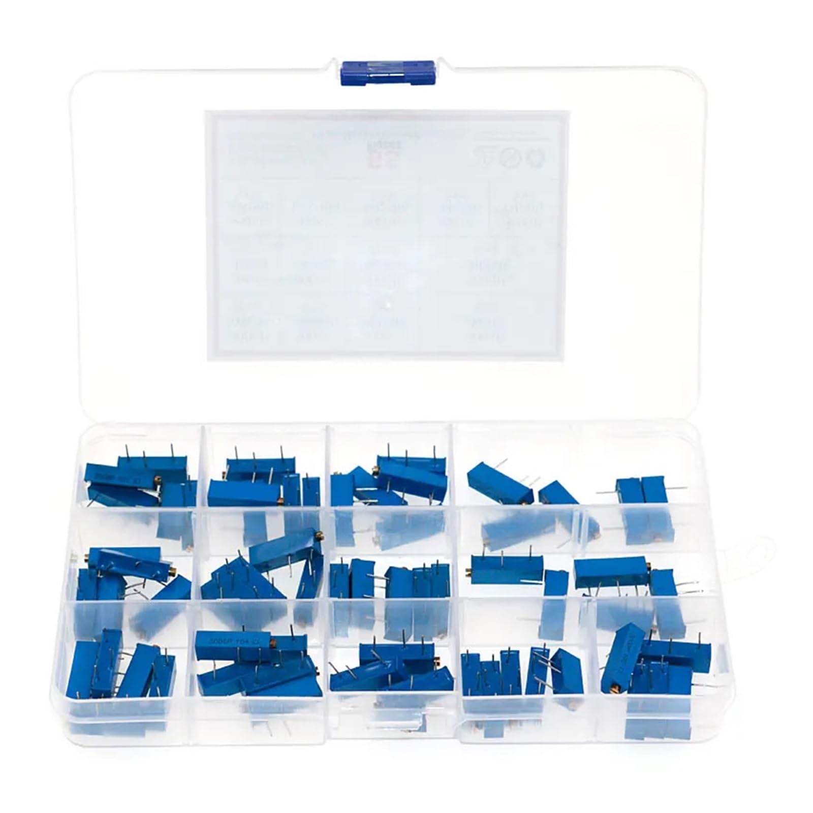 65pcs 3006P series multi-turn potentiometer 100R 500R 1K 2K 5K 10K 20K 50K 100K 500K Variable resistors With box set ICXLPMC von ICXLPMC
