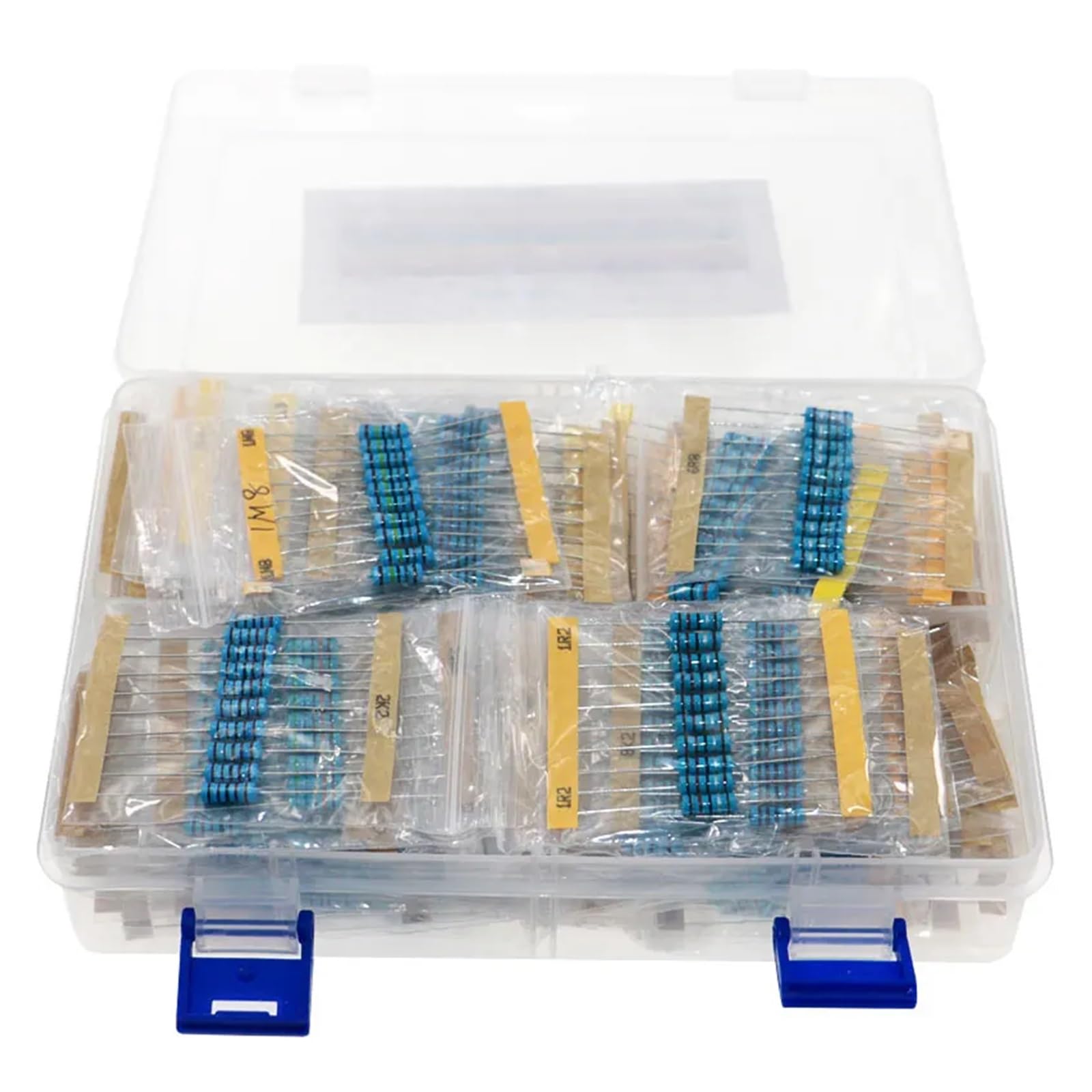 860Pcs 86Values x 10Pcs 1% 1W Metal Film Resistor Assorted Kit set 0.1 ohm~ 10M ohm Capacitor Range box ICXLPMC von ICXLPMC