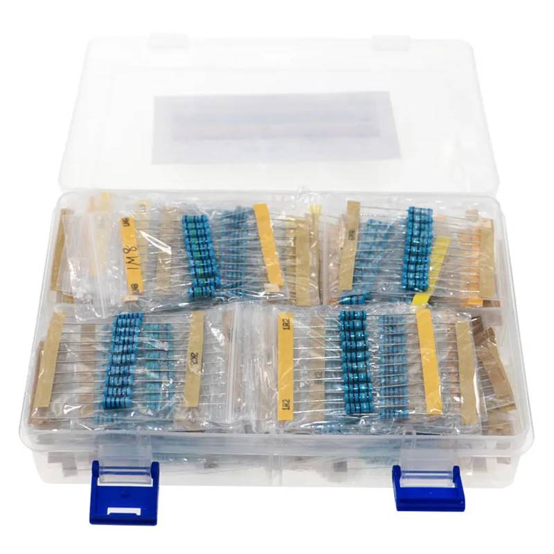 860Pcs 86Values x 10Pcs 1% 1W Metal Film Resistor Assorted Kit set 0.1 ohm~ 10M ohm Capacitor Range box ICXLPMC von ICXLPMC