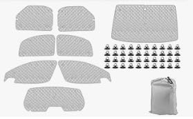 Thermomatte Fahrerhaus Ersatz für VW T5/T6, Cover Sonnenblenden für Frontscheibe mit Aufbewahrungstasche, Sonnenschutz Windschutzscheiben Schutz Set, wohnmobil Transporter thermomatten, 8 PCS Thermomatte Fahrerhaus Ersatz für VW T5/T6, Cover Sonnenblenden für Frontscheibe mit Aufbewahrungstasche, Sonnenschutz Windschutzscheiben Schutz Set, wohnmobil Transporter thermomatten, 8 PCS von IDAMAKON