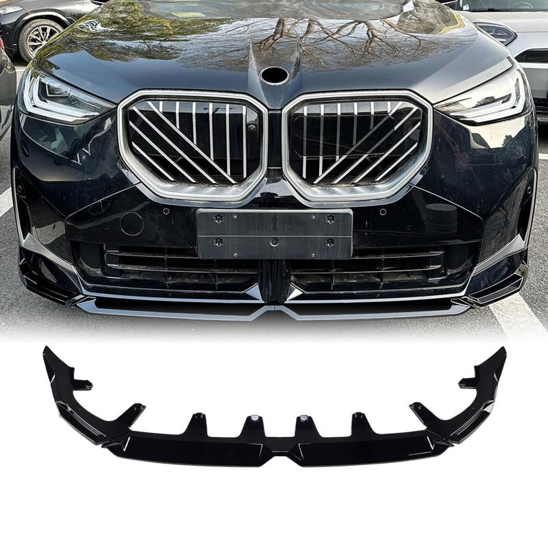 Auto Frontstoßstange Spoiler Lippe Splitter für BMW X3 G45 M Sport 2025 Schwarz von IDENUONA