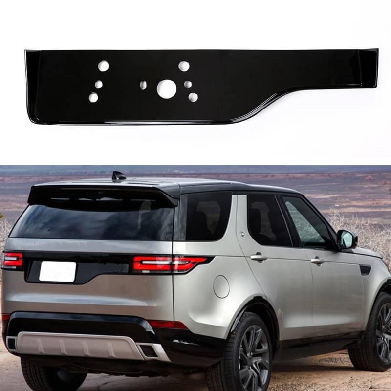 Auto Schwarz Heckklappe Nummernschild Abdeckung Für Land Rover Discovery 5 LR5 L462 2017-2023 von IDENUONA