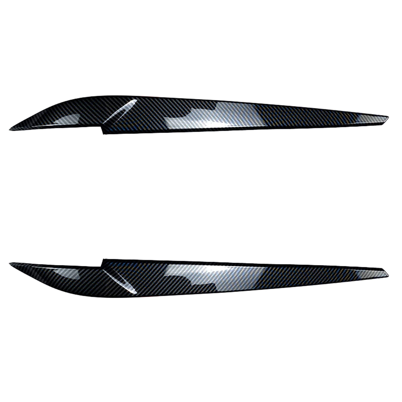 Frontscheinwerfer Augenbrauen Bezug Kohlefaser-Optik Schwarz glänzend Für 2014-2018 BMW X5 F15 X6 F16 von IDENUONA