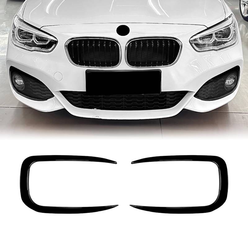 Frontseite Lüftungsschlitz Verkleidung für BMW 1er F20 F21 M Sport 2012-2019 Schwarz von IDENUONA