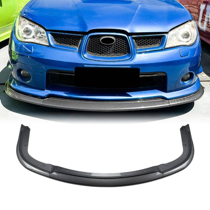 Frontspoiler Unterlippe Splitter Kit für Subaru Impreza WRX STI 2006-2007 Schwarz von IDENUONA