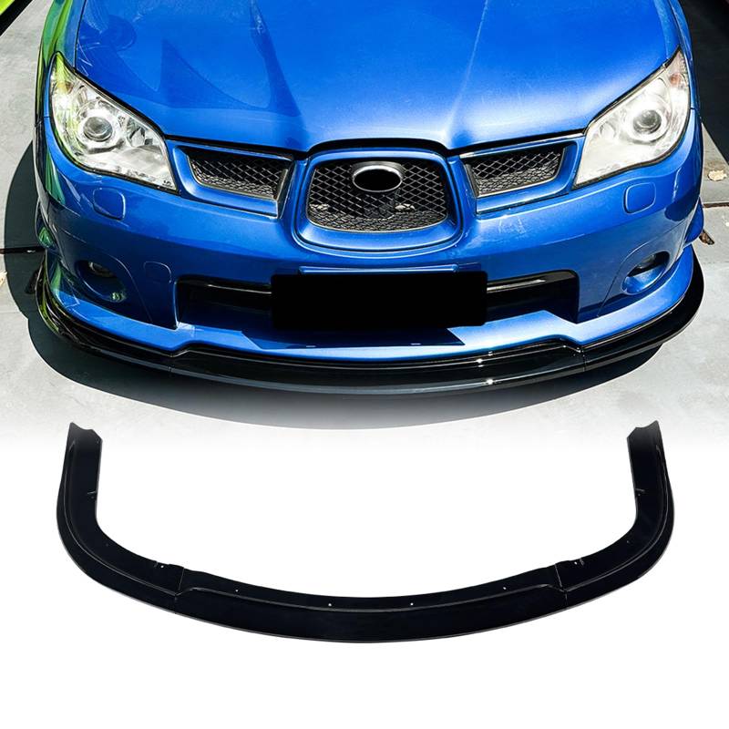 Frontspoiler Unterlippe Splitter Kit für Subaru Impreza WRX STI 2006-2007 Schwarz von IDENUONA