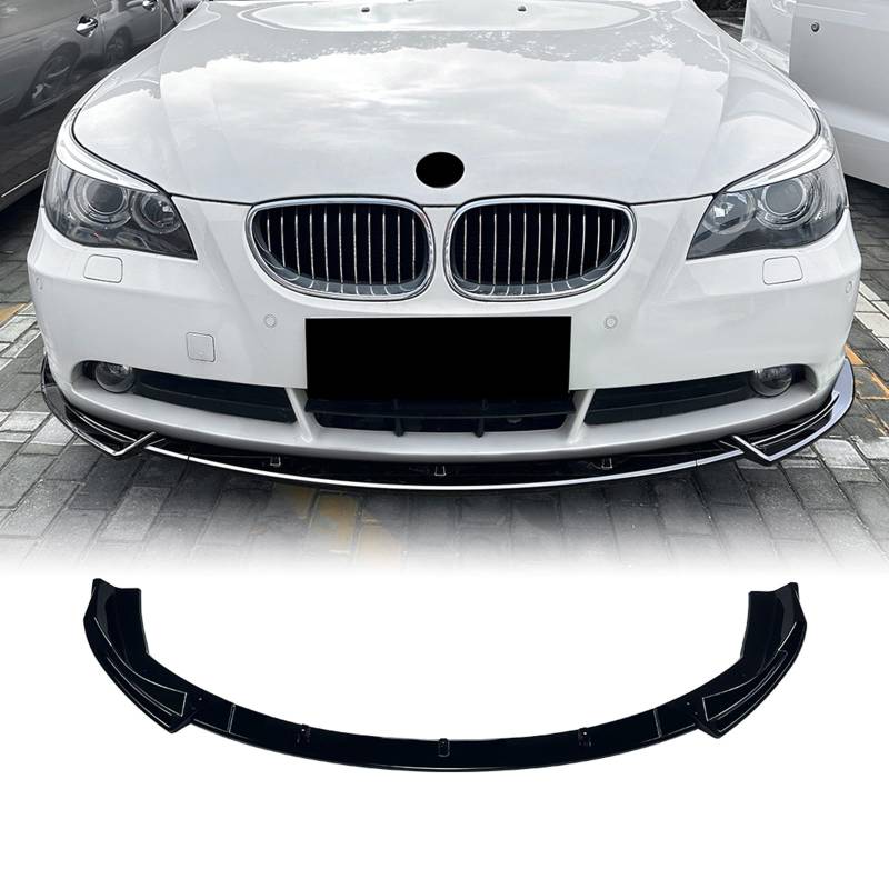Frontspoilerlippe Splitter Kit für BMW 5er E60 E61 2004-2007 2005 2006 Schwarz von IDENUONA
