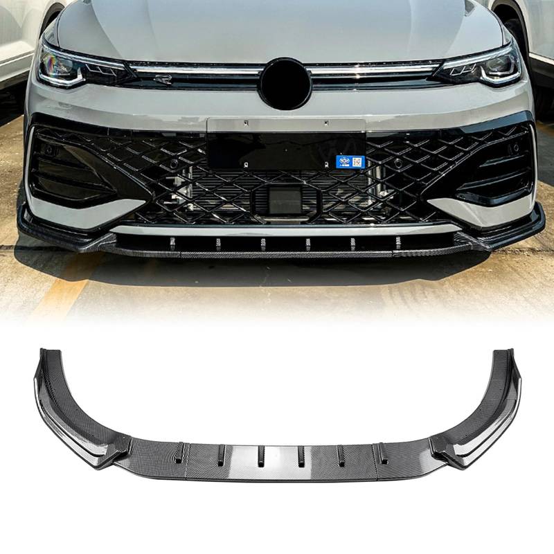 Frontspoilerlippe Spoilerlippe Splitter für VW Golf 8.5 Rline GTI 2024-2025 Schwarz von IDENUONA