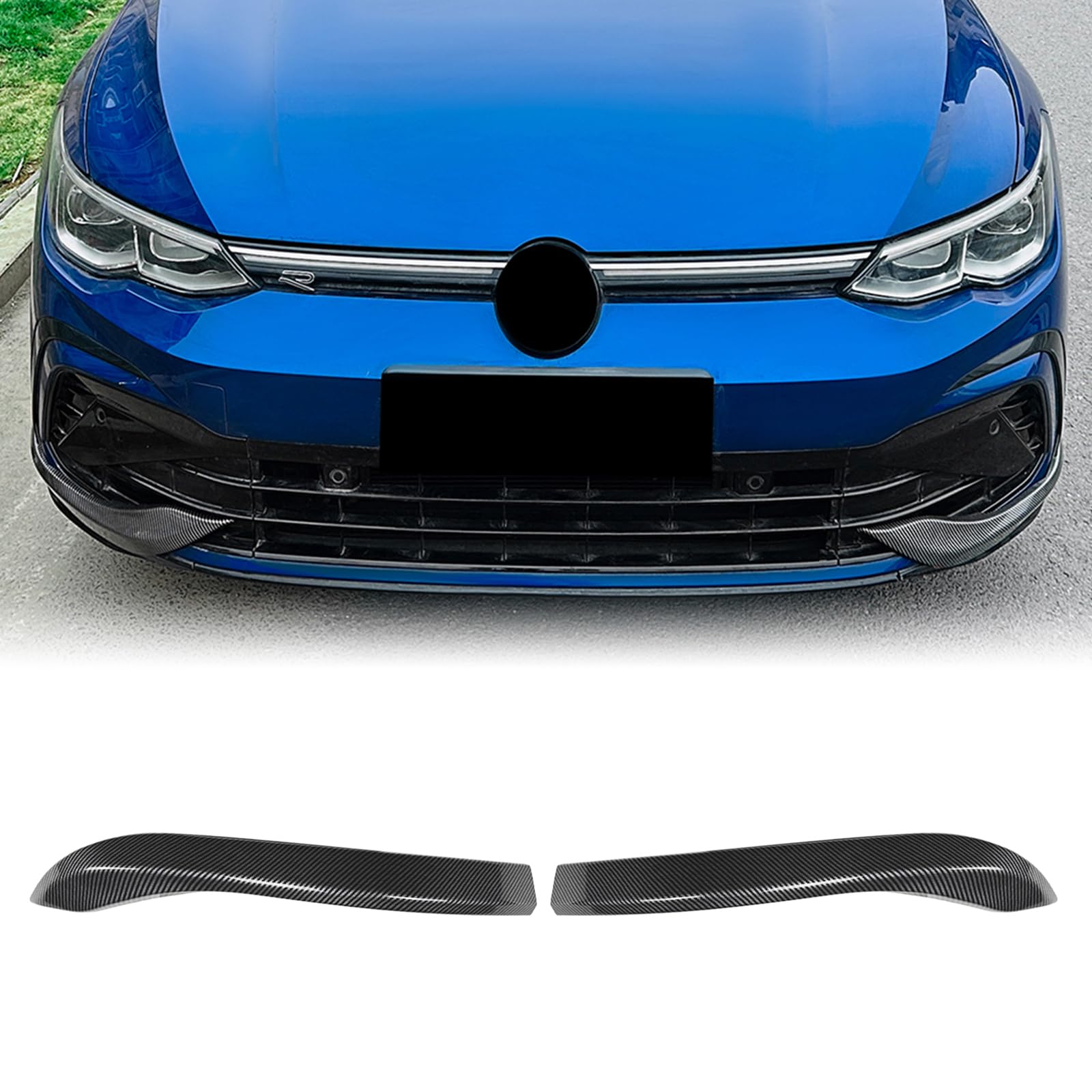 Frontstoßstange Seitenlüftungsverkleidung für VW Golf 8 MK8 Rline 2020–2024, Schwarz Frontstoßstange Seitenlüftungsverkleidung für VW Golf 8 MK8 Rline 2020–2024, Schwarz von IDENUONA