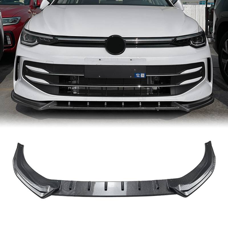 Frontstoßstange Spoiler Lippe Splitter Kit für VW Golf 8.5 Base 2024-2025 Schwarz von IDENUONA