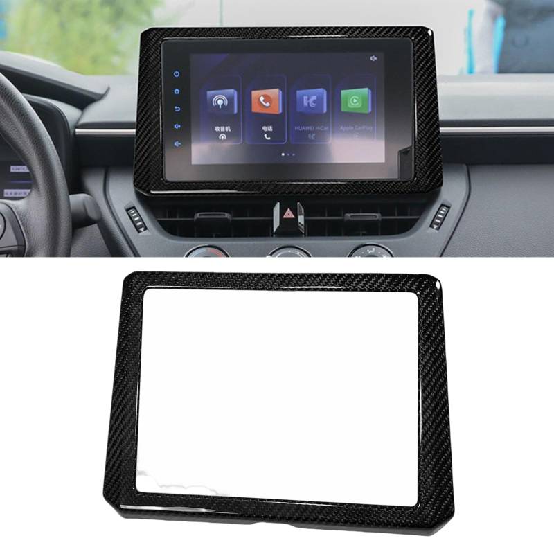 GPS-Bildschirm-Display-Rahmenabdeckung für Toyota GR Corolla 2023–2025 2024, Kohlefaser von IDENUONA
