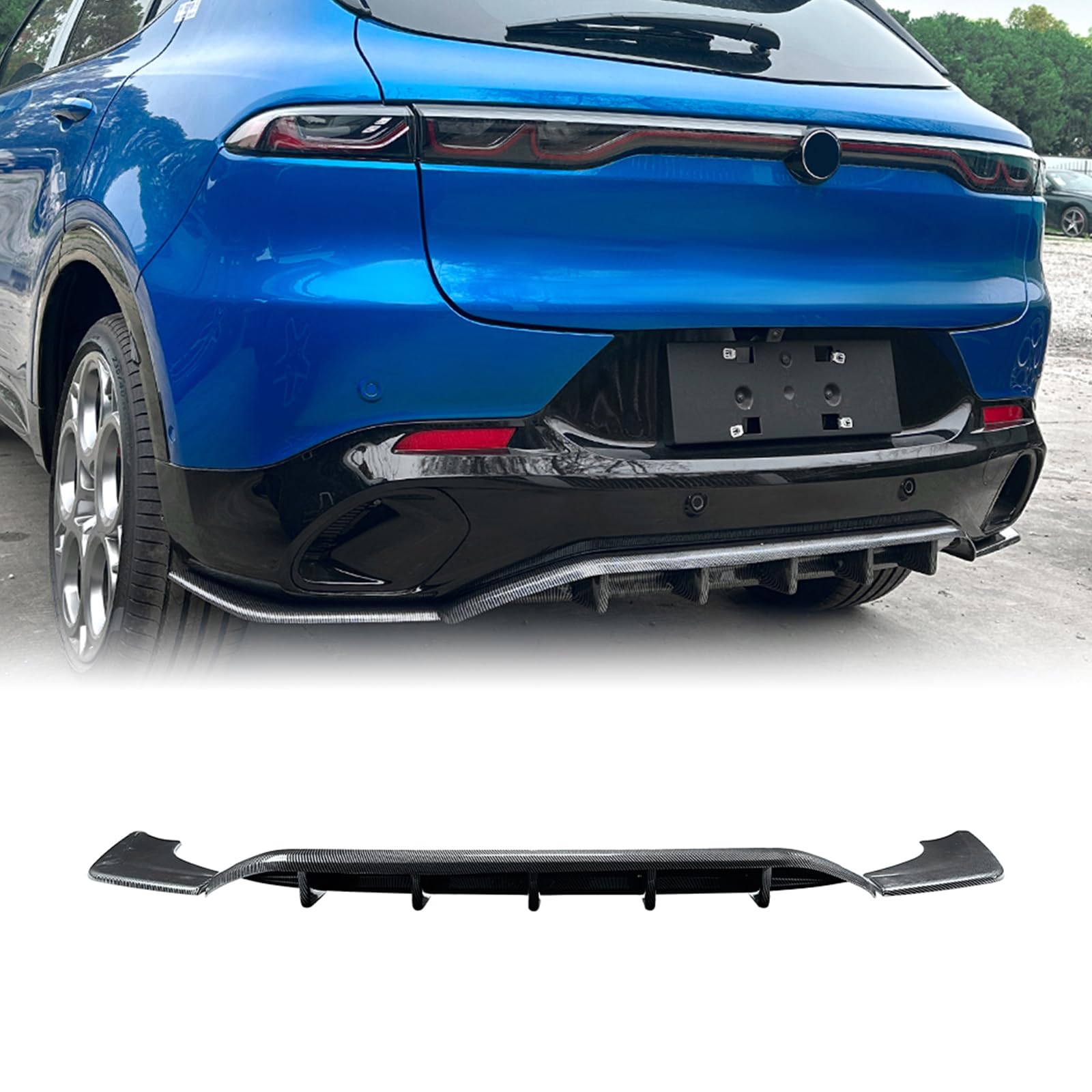 Heckstoßstange Diffusor Lippe Seitenabdeckung Für Alfa Romeo Tonale 2023-2025 Schwarz Heckstoßstange Diffusor Lippe Seitenabdeckung Für Alfa Romeo Tonale 2023-2025 Schwarz von IDENUONA