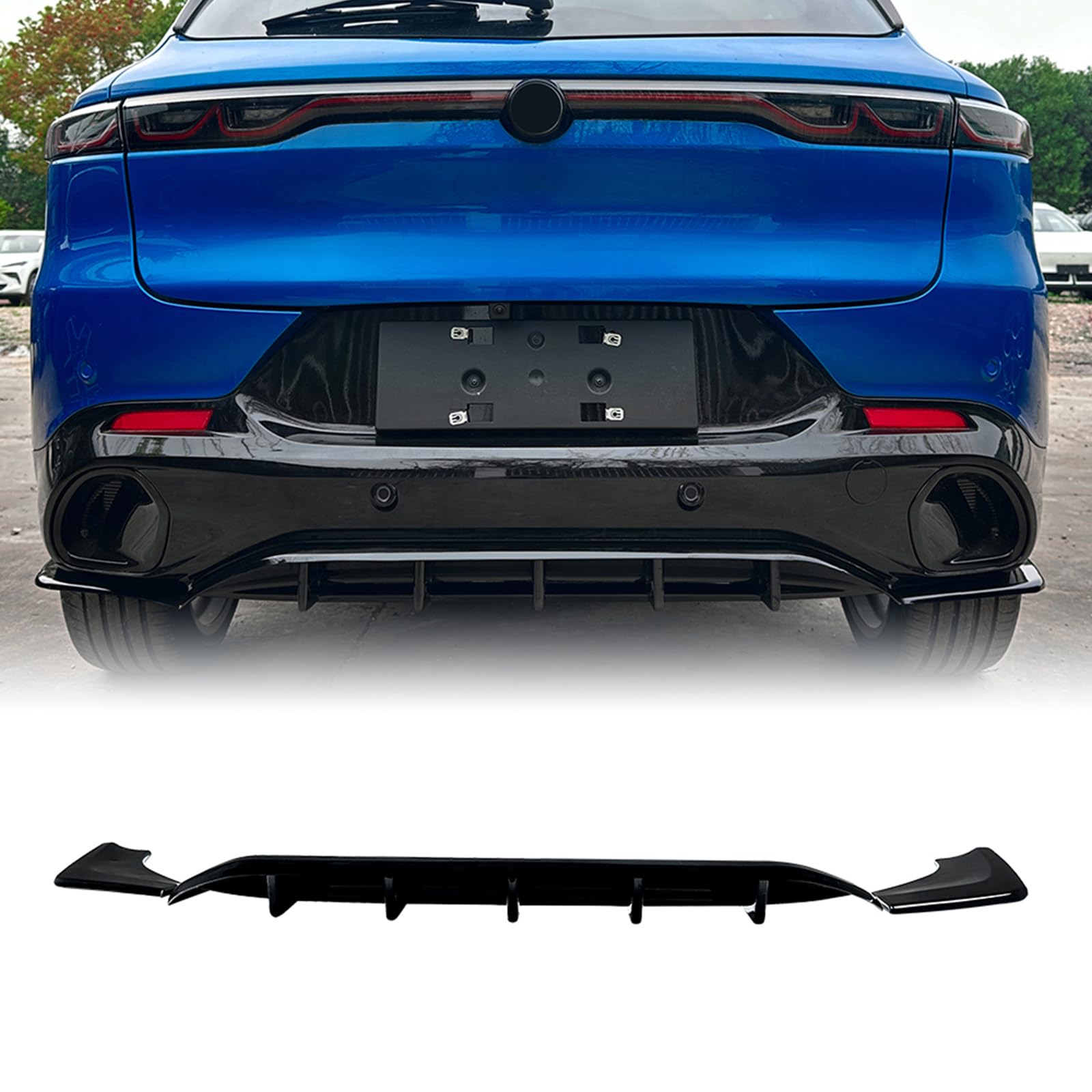 Heckstoßstange Diffusor Lippe Seitenabdeckung Für Alfa Romeo Tonale 2023-2025 Schwarz Heckstoßstange Diffusor Lippe Seitenabdeckung Für Alfa Romeo Tonale 2023-2025 Schwarz von IDENUONA
