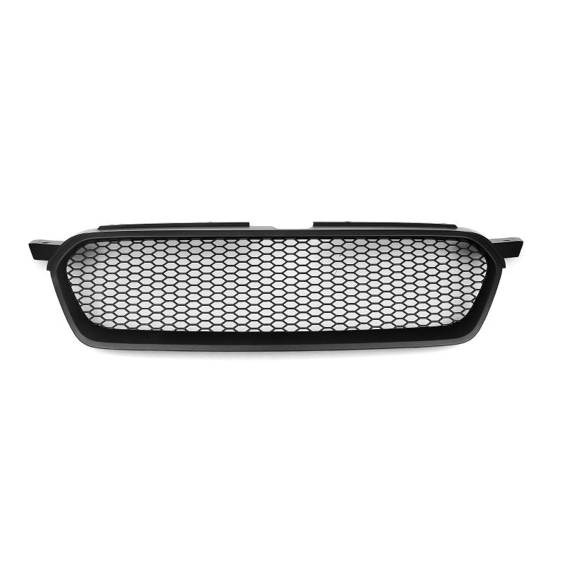 Kühlergrill für Subaru Legacy 2008–2009, mattschwarz, glänzend, schwarz, Karbonfaser-Optik von IDENUONA