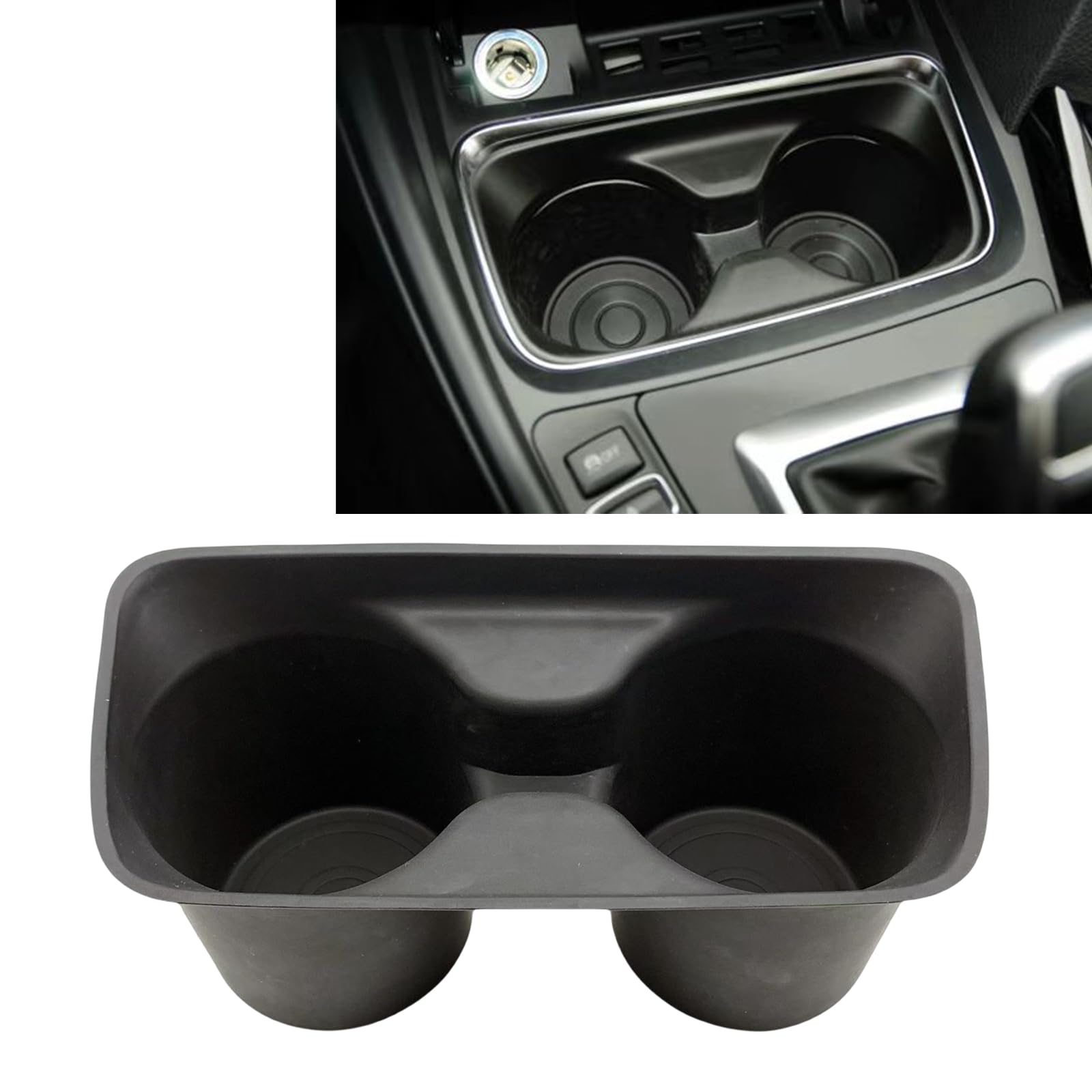 Mittelkonsolen-Einsatz Getränkehalter für BMW F30 F31 F34 F35 F80 2013-2019, Schwarz Mittelkonsolen-Einsatz Getränkehalter für BMW F30 F31 F34 F35 F80 2013-2019, Schwarz von IDENUONA