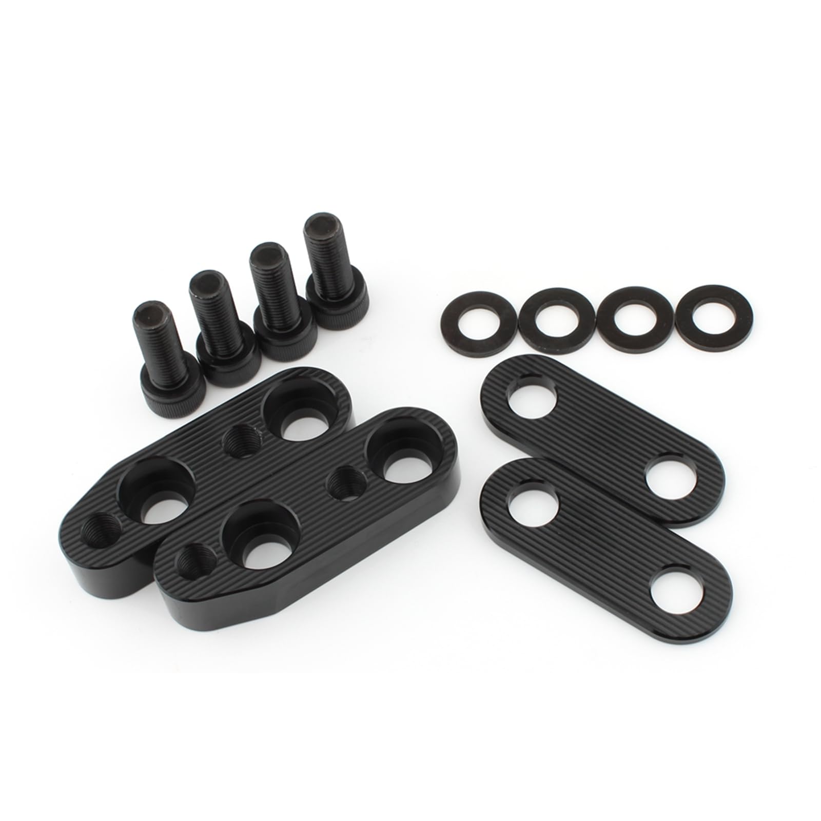 Motorrad-Lenkerklemmen-Set, für Honda Goldwing GL1800 2001–2017, Schwarz Motorrad-Lenkerklemmen-Set, für Honda Goldwing GL1800 2001–2017, Schwarz von IDENUONA