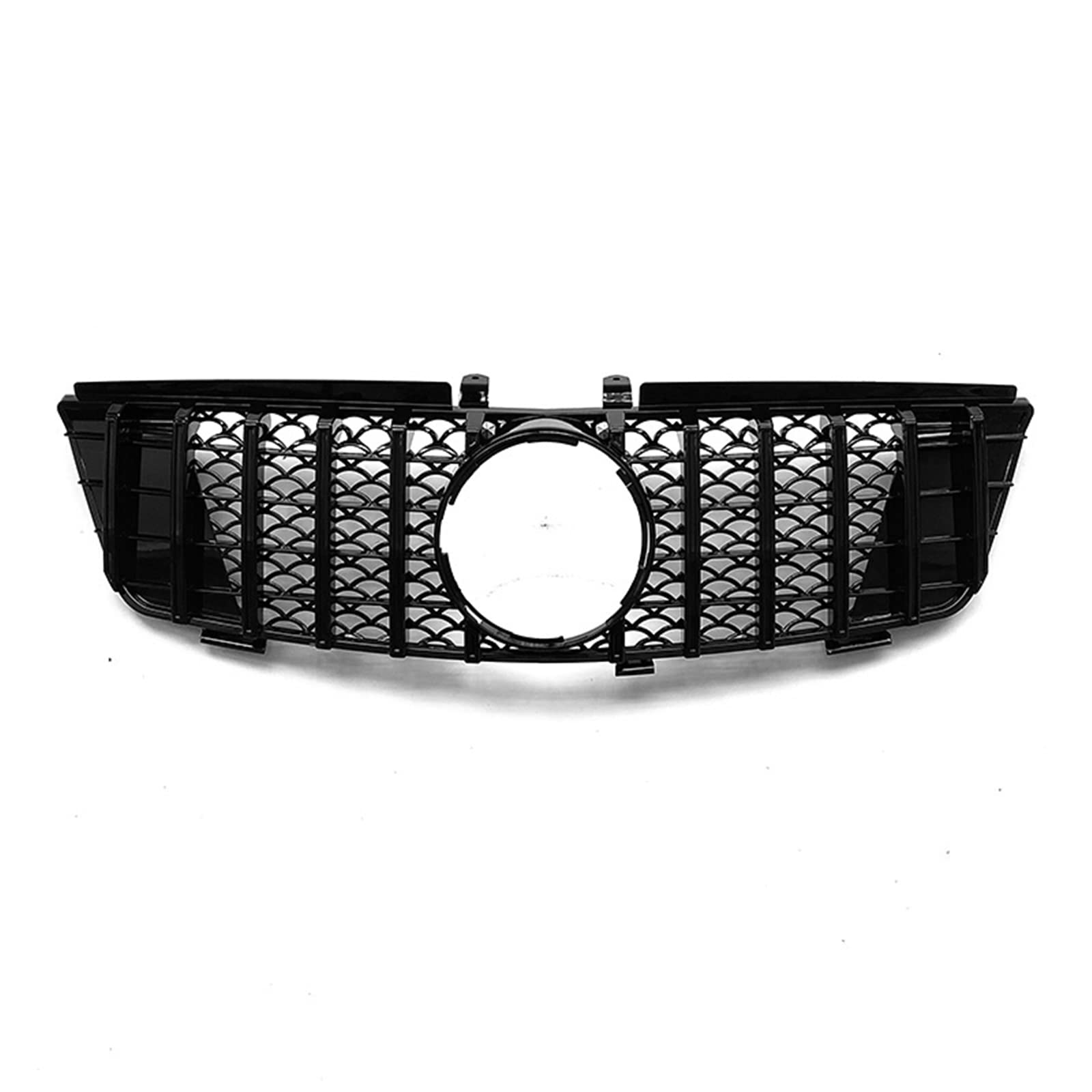 Sport Kühlergrill Gitter Für Benz ML-Klasse W164 ML320 ML350 2005–2008 Schwarz Silber Sport Kühlergrill Gitter Für Benz ML-Klasse W164 ML320 ML350 2005–2008 Schwarz Silber von IDENUONA