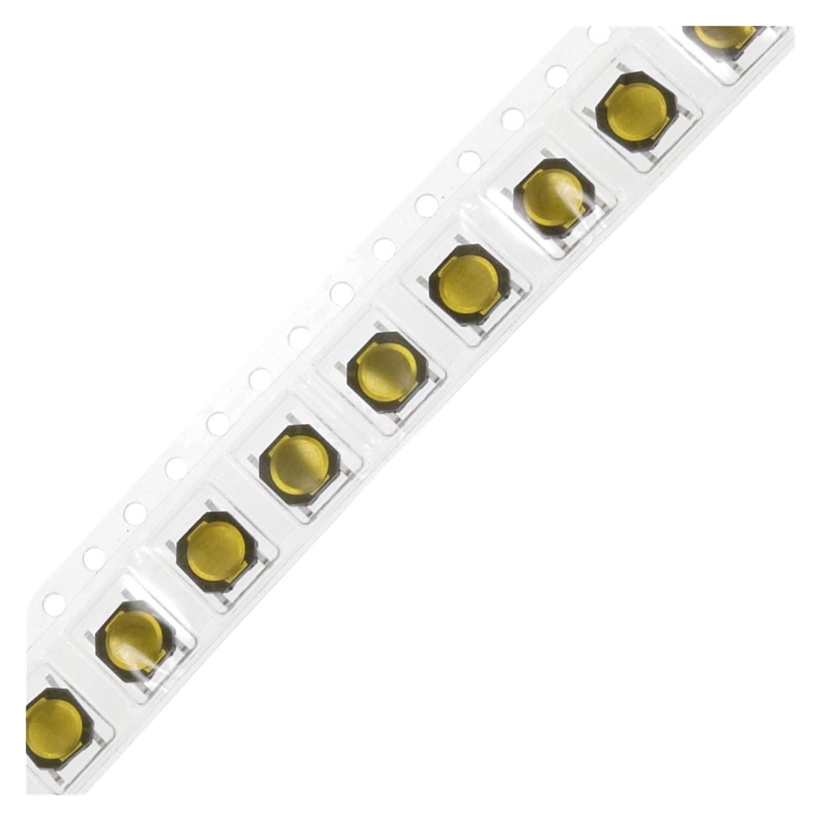 100PCS 4X4X0.8MM Tact Switch SMD Tactile Membrane Switch PUSH Button SPST-NO 4 * 4 * 0.8 Waterproof Microwave Oven Switch IDGTTLDF(Braid) von IDGTTLDF