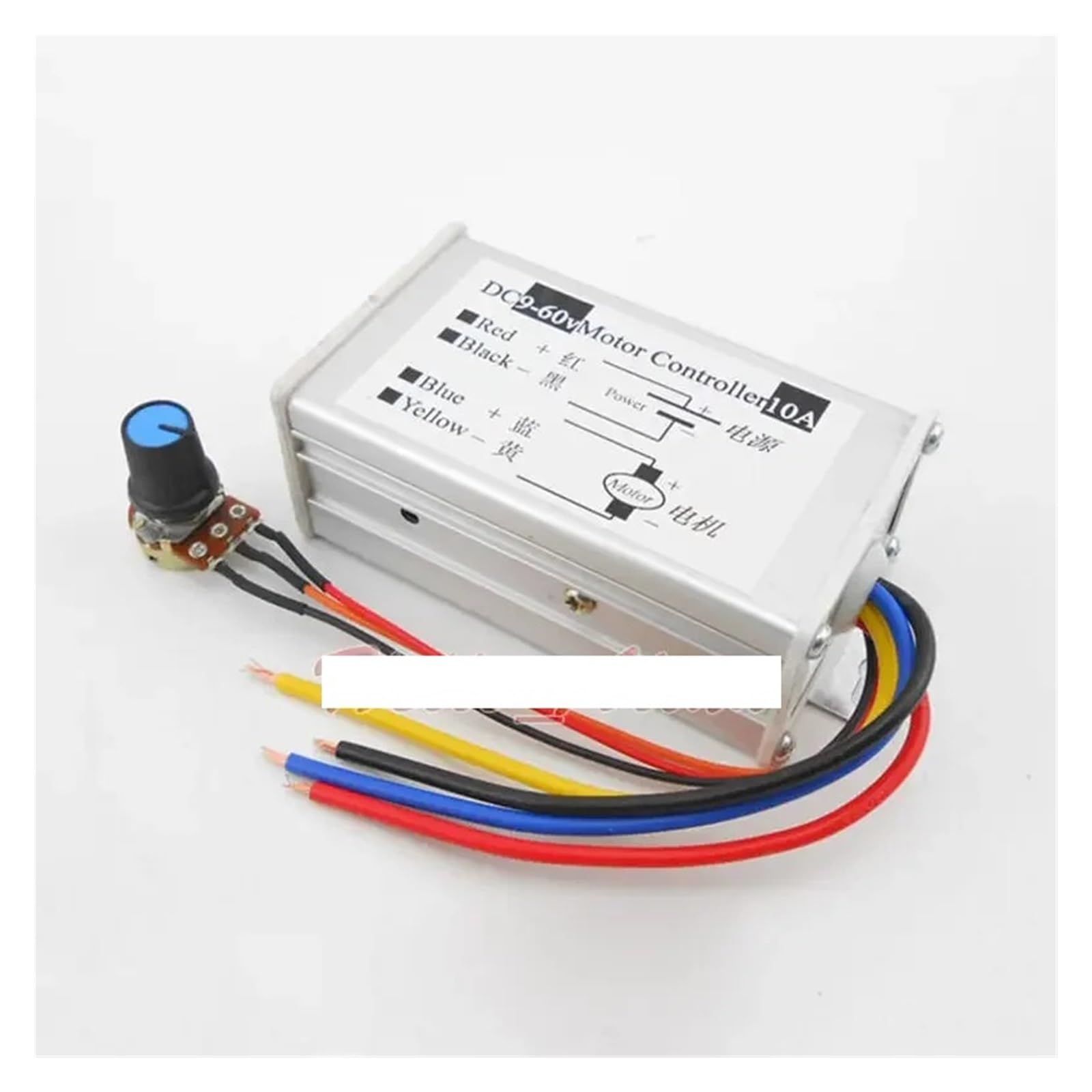 DC 12V 18V 24V 36V 48V 60V 10A 0-100% DC electronic starter Speed Controller Driver +Metal Case electronic starter Speed Regulator Switch Module IDGTTLDF von IDGTTLDF