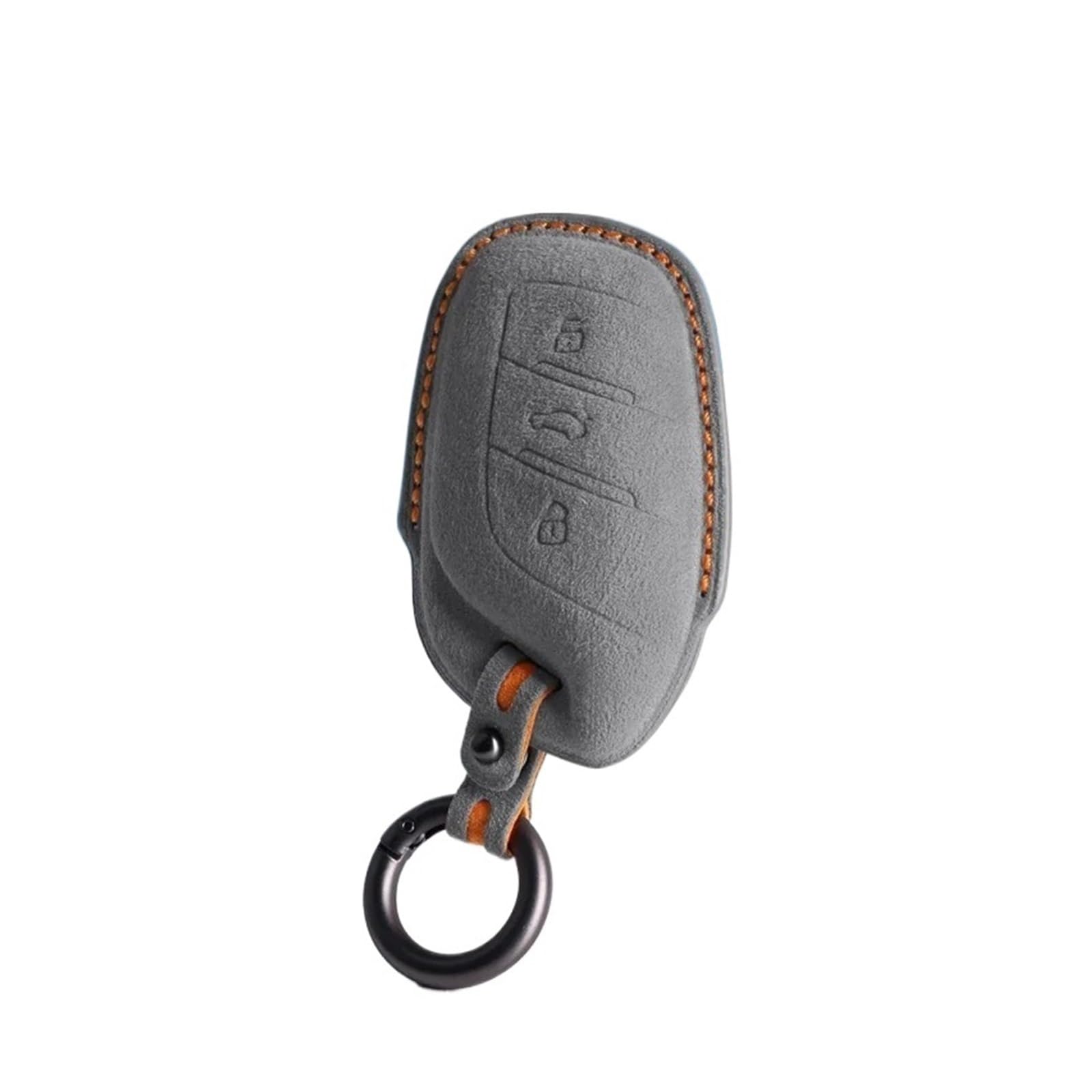 Kompatibel mit Morris Garagen MG MG5 HS ZS EZS EHS MG6 Alcantara Pelz KeyBag Auto-Fernschlüsseletui Abdeckung Shell Keychain(Style1 2938) von IEJPEQWW