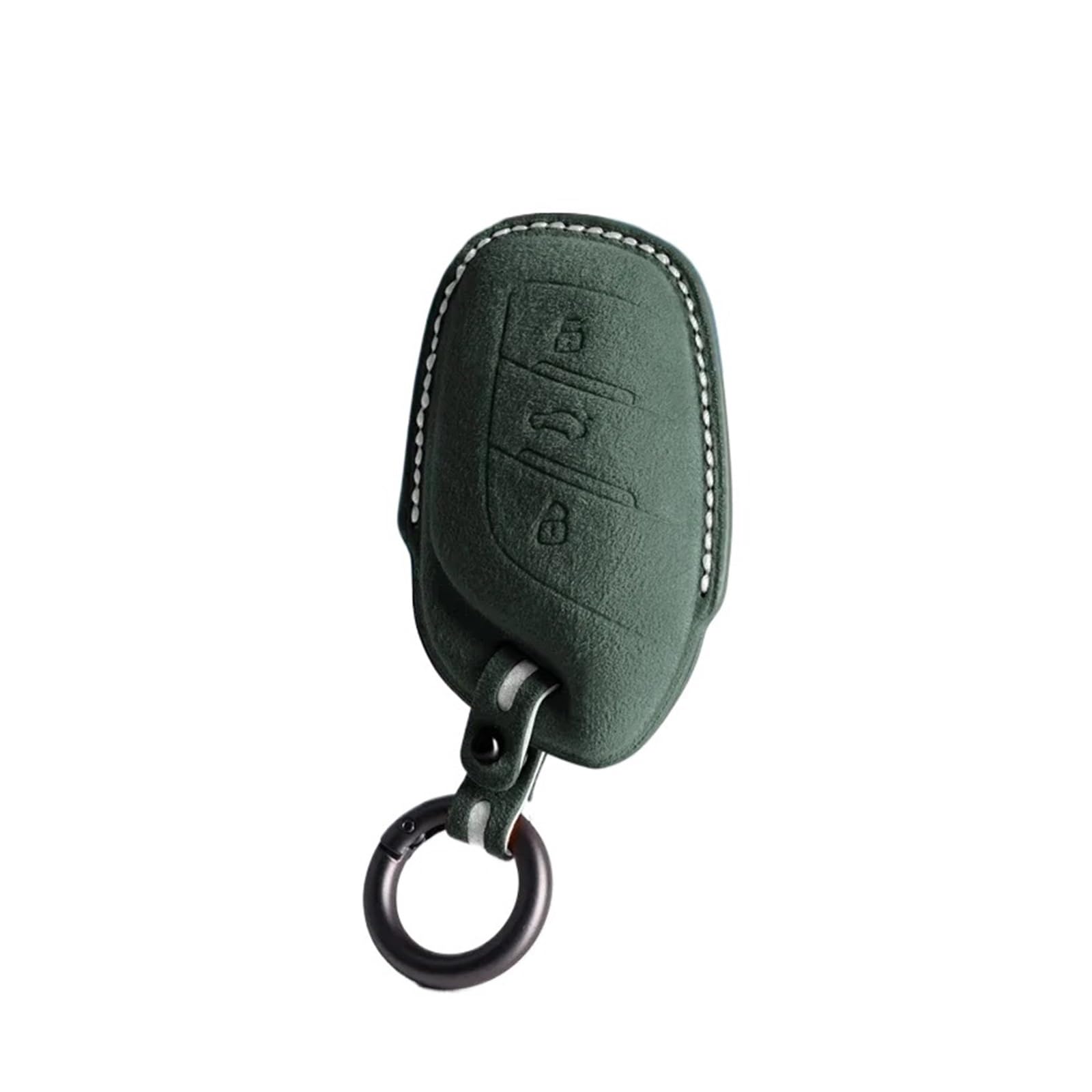 Kompatibel mit Morris Garagen MG MG5 HS ZS EZS EHS MG6 Alcantara Pelz KeyBag Auto-Fernschlüsseletui Abdeckung Shell Keychain(Style13 9073) von IEJPEQWW