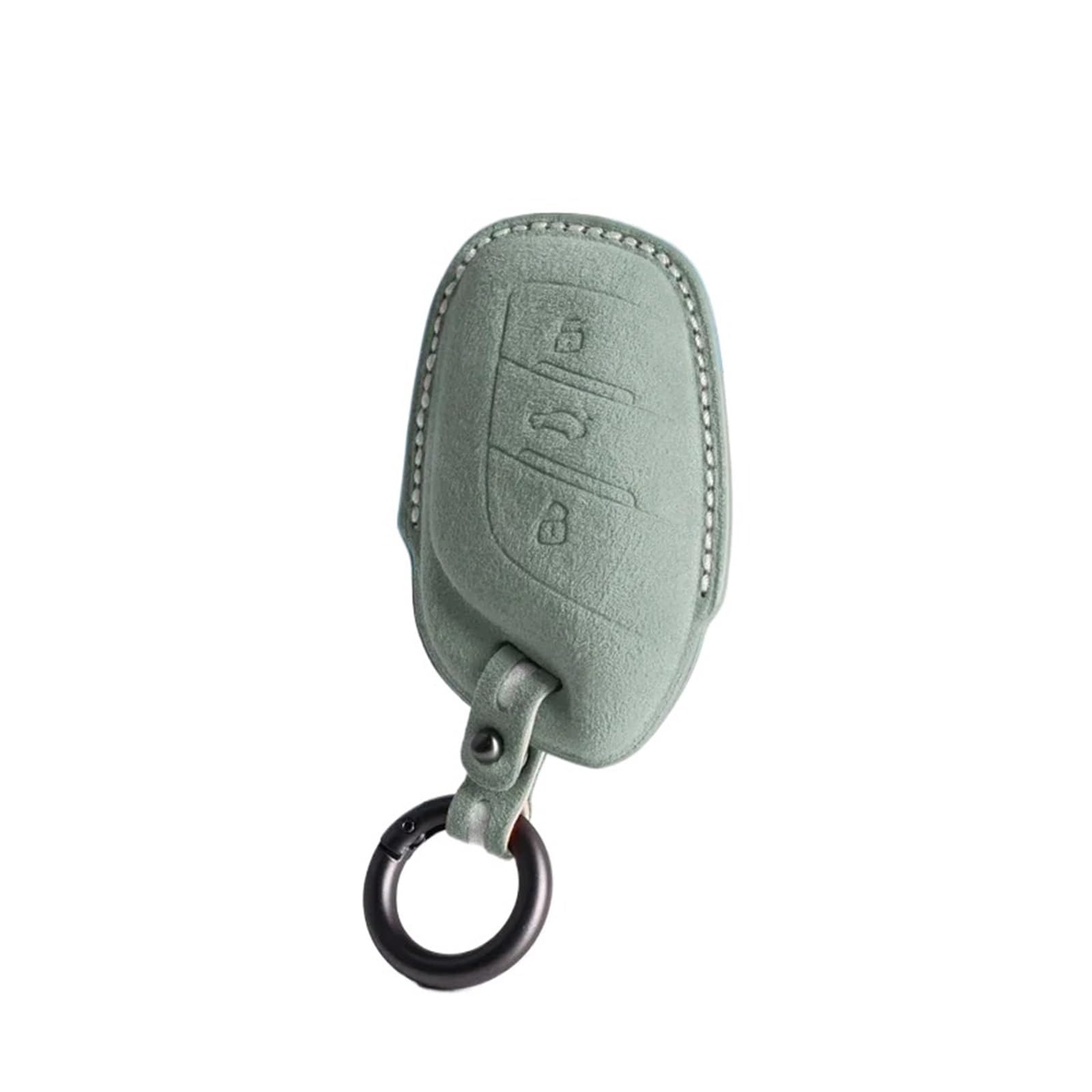 Kompatibel mit Morris Garagen MG MG5 HS ZS EZS EHS MG6 Alcantara Pelz KeyBag Auto-Fernschlüsseletui Abdeckung Shell Keychain(Style2 2156) von IEJPEQWW