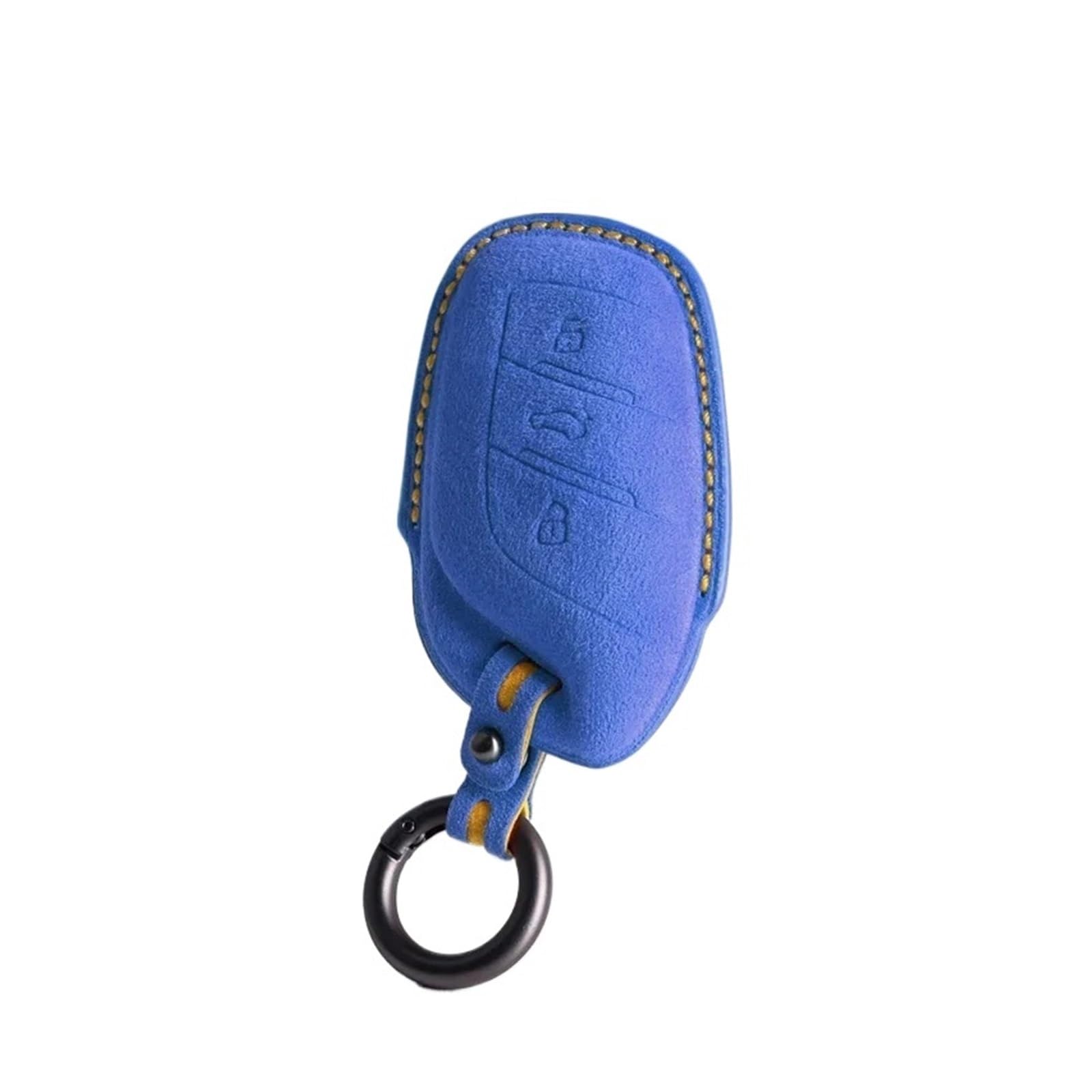 Kompatibel mit Morris Garagen MG MG5 HS ZS EZS EHS MG6 Alcantara Pelz KeyBag Auto-Fernschlüsseletui Abdeckung Shell Keychain(Style4 4175) von IEJPEQWW