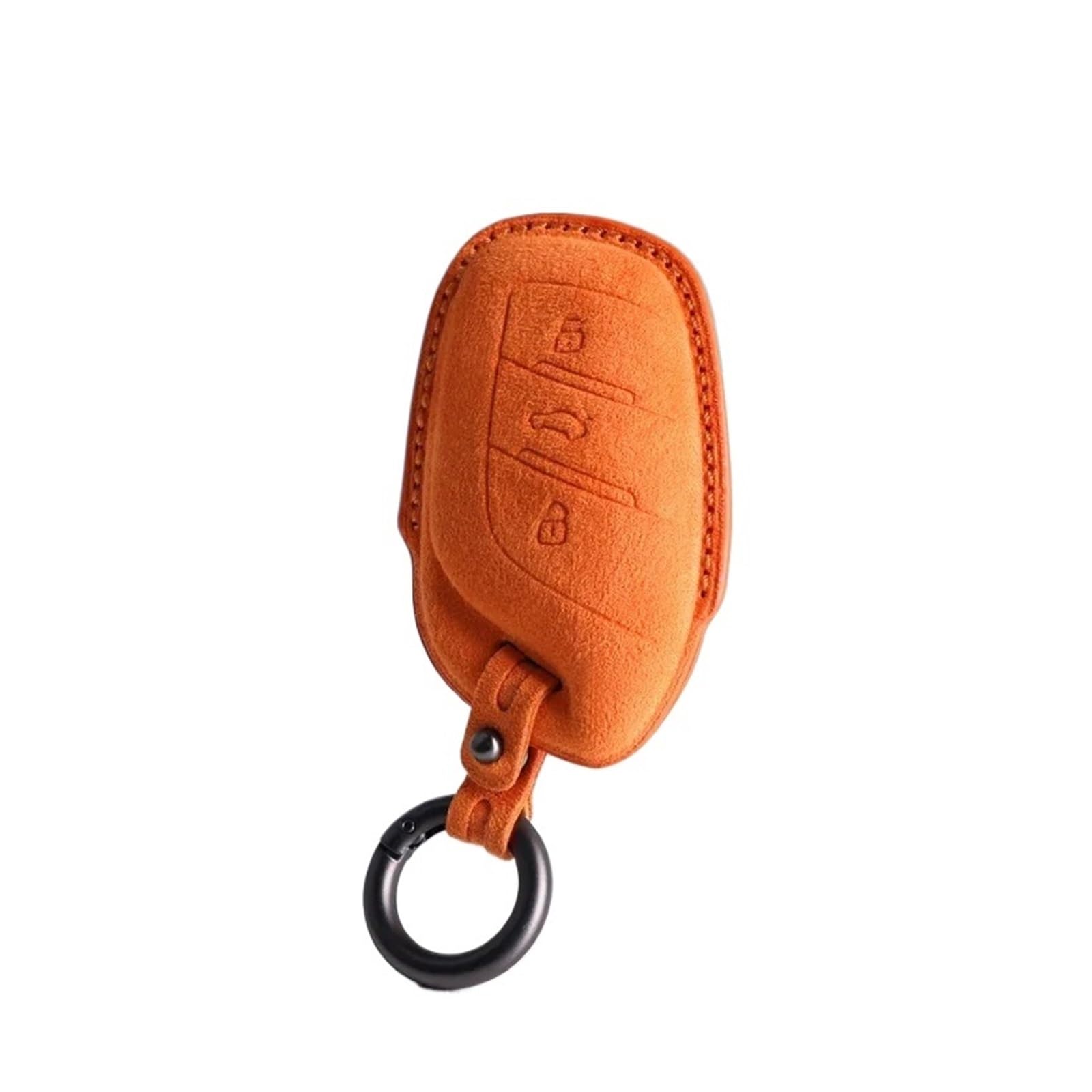 Kompatibel mit Morris Garagen MG MG5 HS ZS EZS EHS MG6 Alcantara Pelz KeyBag Auto-Fernschlüsseletui Abdeckung Shell Keychain(Style6 2969) von IEJPEQWW