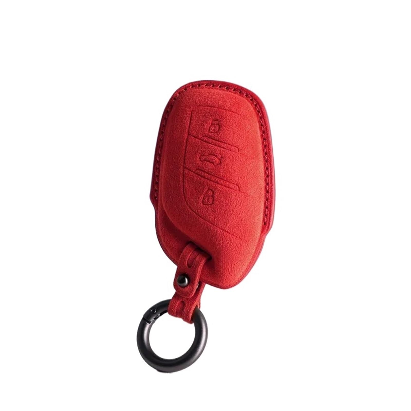 Kompatibel mit Morris Garagen MG MG5 HS ZS EZS EHS MG6 Alcantara Pelz KeyBag Auto-Fernschlüsseletui Abdeckung Shell Keychain(Style8 4996) von IEJPEQWW