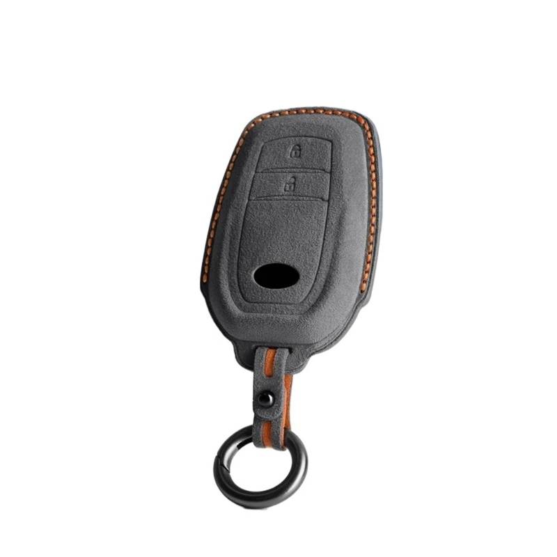 Kompatibel mit Toyota Hilux Revo Innova Rav4 Fortuner Wildleder Auto Remote Key Case Cover Shell(Style2 2938) von IEJPEQWW