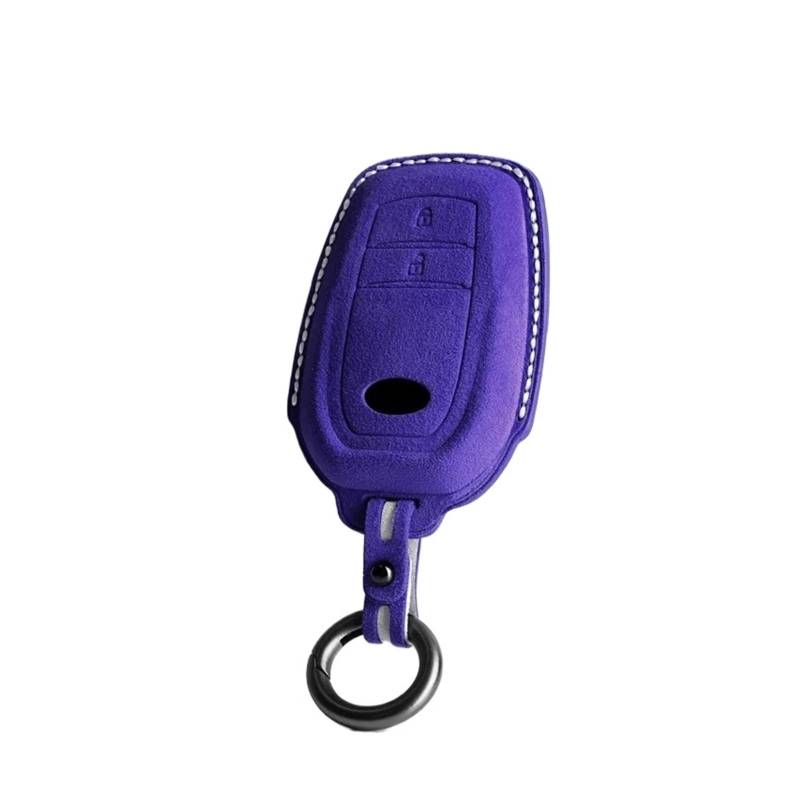 Kompatibel mit Toyota Hilux Revo Innova Rav4 Fortuner Wildleder Auto Remote Key Case Cover Shell(Style4 6601) von IEJPEQWW