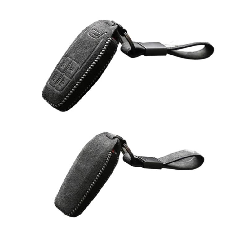 Wildleder Leder Auto Fernbedienung Smart Key Cover Fall Fob Halter Shell Keychain Kompatibel Für Ferrari 488 2017 2018 Halter Zubehör(Type1) von IEJPEQWW