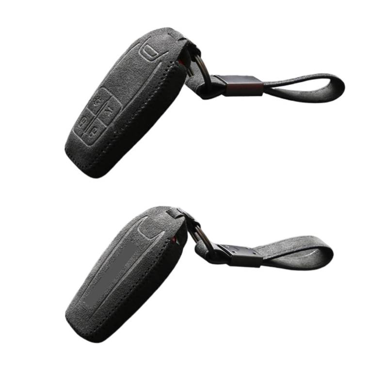 Wildleder Leder Auto Fernbedienung Smart Key Cover Fall Fob Halter Shell Keychain Kompatibel Für Ferrari 488 2017 2018 Halter Zubehör(Type3) von IEJPEQWW