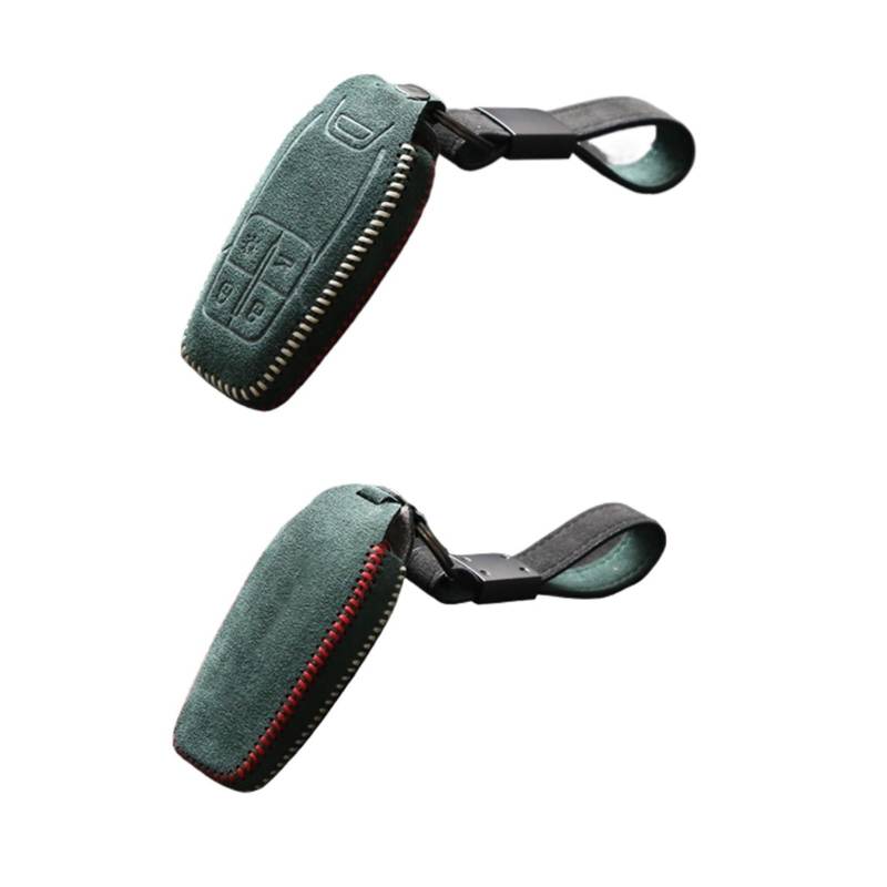 Wildleder Leder Auto Fernbedienung Smart Key Cover Fall Fob Halter Shell Keychain Kompatibel Für Ferrari 488 2017 2018 Halter Zubehör(Type5) von IEJPEQWW
